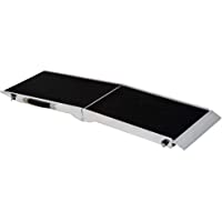 Pawhut Rampa Aluminio Plegable Rampa para Perro Mascota Rampa para Coche Moto Silla de Ruedas Superficie Antideslizante…